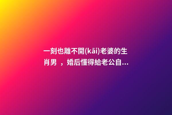 一刻也離不開(kāi)老婆的生肖男，婚后懂得給老公自由-第1張-觀點(diǎn)-玄機(jī)派